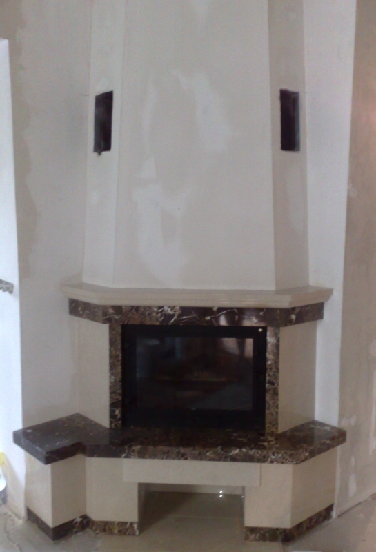 kominek tradycyjny t15  klasyczny kominek rustykalny obudowa kominkowa